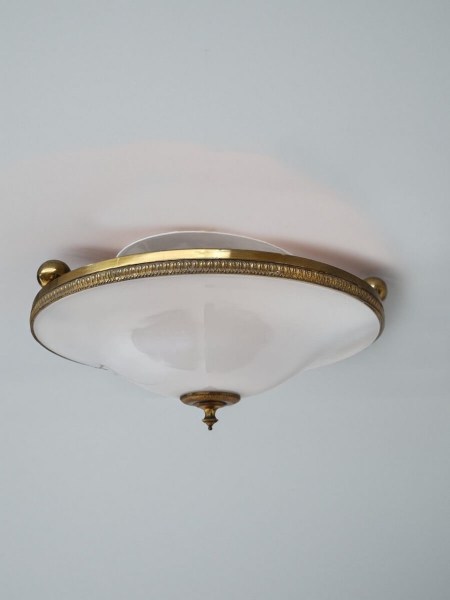 Antique-neoclassical-empire-style-plafonniere-ceiling-lamp-white-opaline-glass-gilded-golden-neoklassiek-plafondlamp-antiek